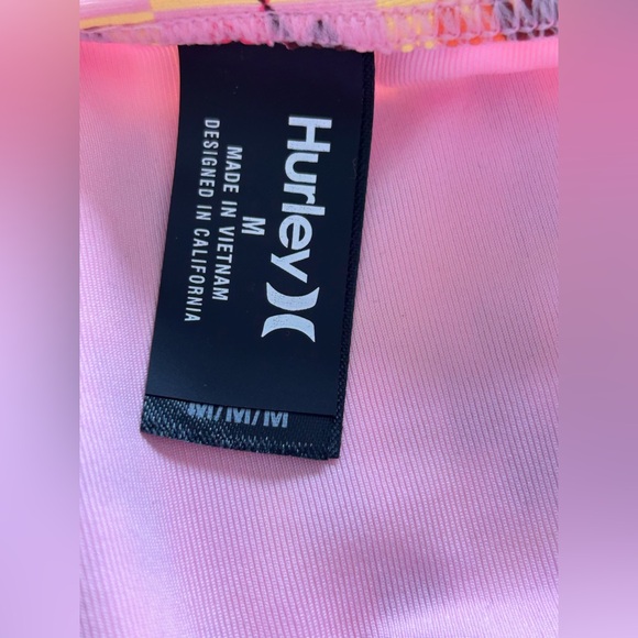 Hurley Retro Floral Daisy Triangle Bikini Set NWT Medium - Picture 5 of 10